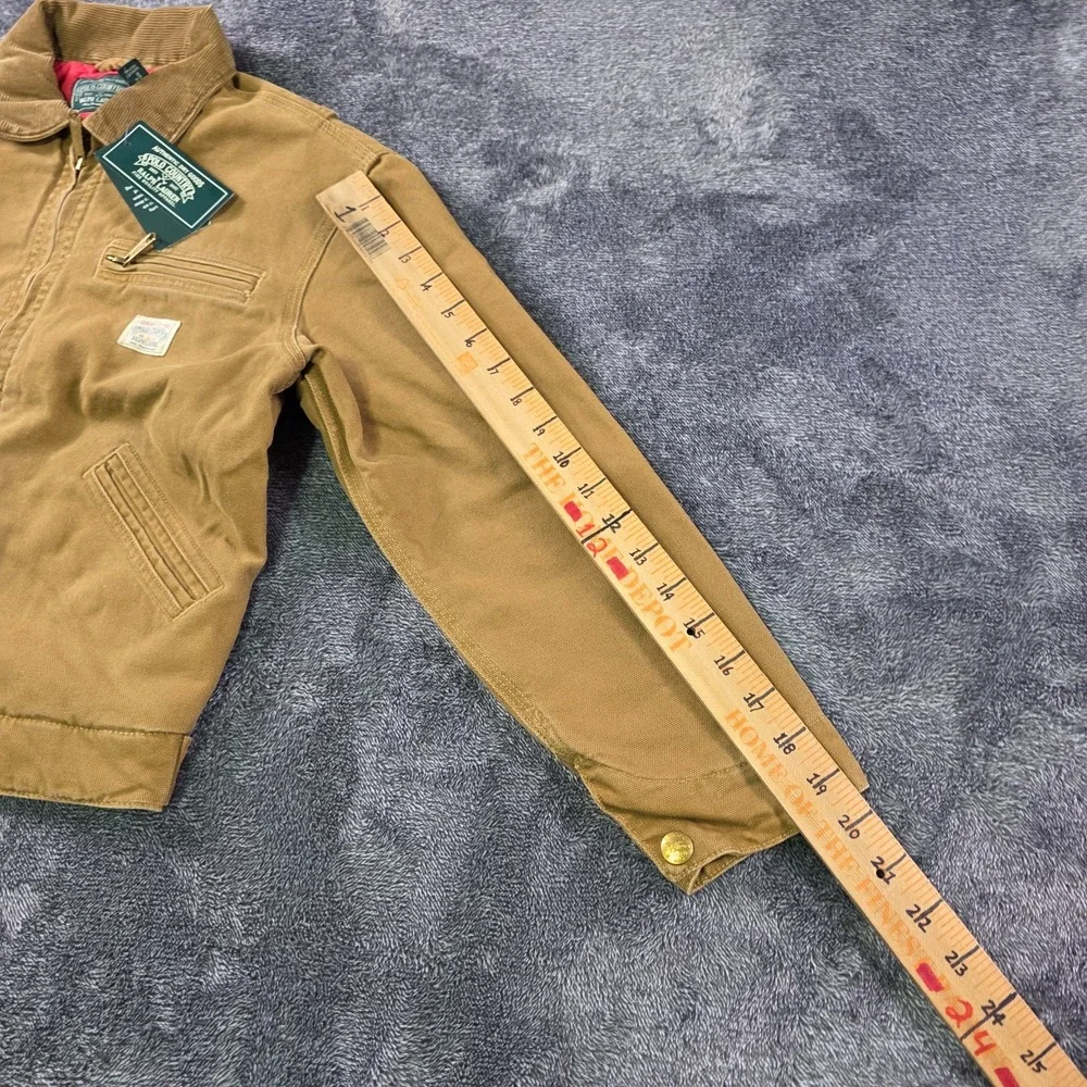 Ralph Lauren Polo Country Corduroy Collar Detroit Canvas Jacket Kids M 10-12